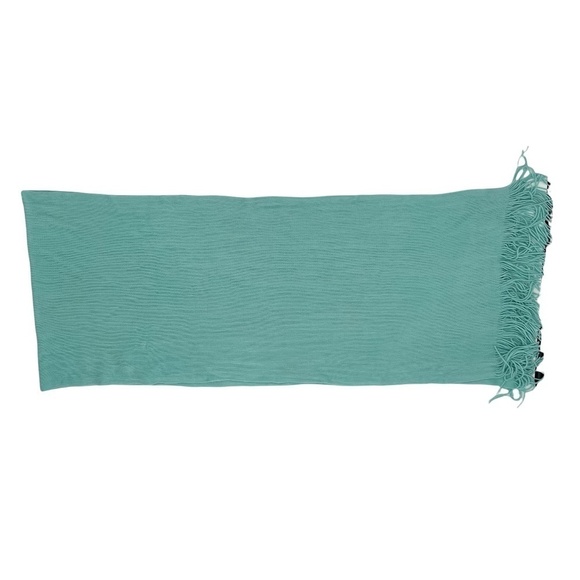 Layers By Lizden Green Acrylic Fringe Scarf - Picture 10 of 11